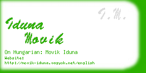 iduna movik business card